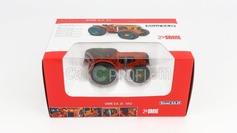 Ros-model Same D.a.25 Tractor 1952 1:32 Oranžová Zelená