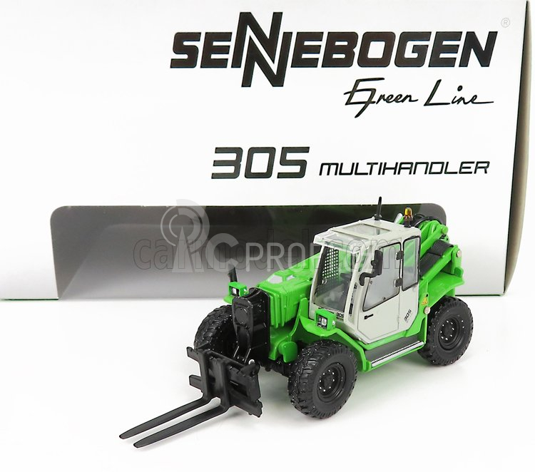 Ros-model Sennebogen 305 Multihandler Telescopic Tractor 1:50 Zelené Stříbro