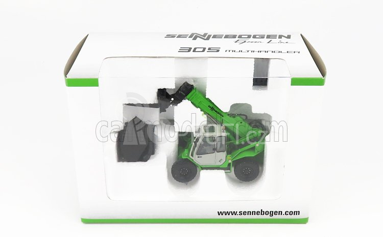 Ros-model Sennebogen 305 Multihandler Telescopic Tractor 1:50 Zelené Stříbro