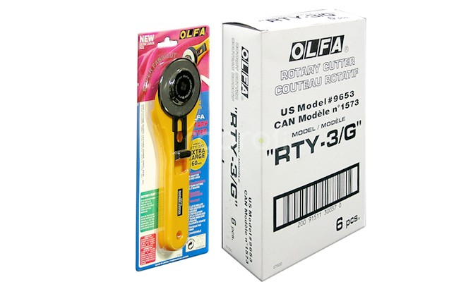 Rotační kruhový řezač OLFA RTY 3/G, průměr 60mm