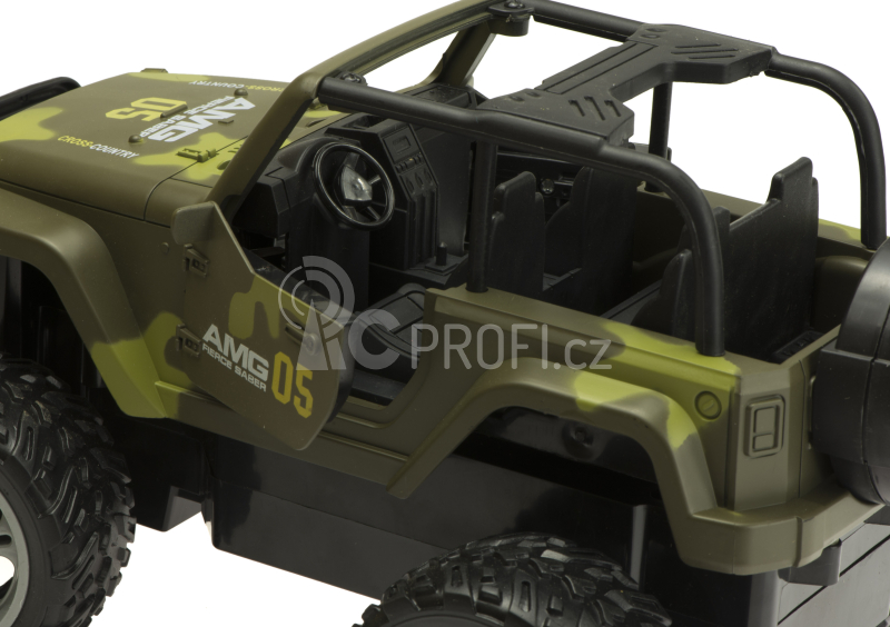 RC auto Off-Road Jeep 1:14, maskáčová