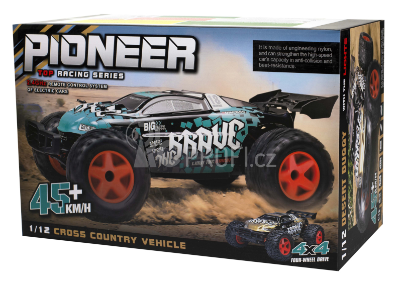 RC auto Pioneer Brave, černozelená