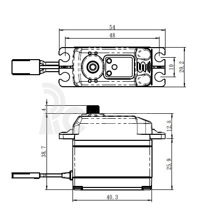 SB-2270SG BRUSHLESS HI VOLT Digitální servo