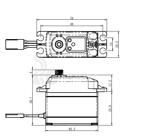 SB-2271SG BRUSHLESS HI VOLT Digitální servo