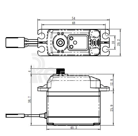 SB-2275MG BRUSHLESS HI VOLT Digitální servo