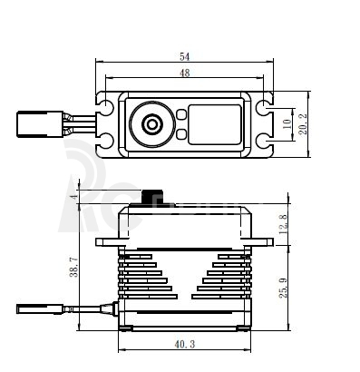 SB-2283MG BRUSHLESS HI VOLT Digitální servo