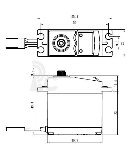 SC-0251MG Digitální servo