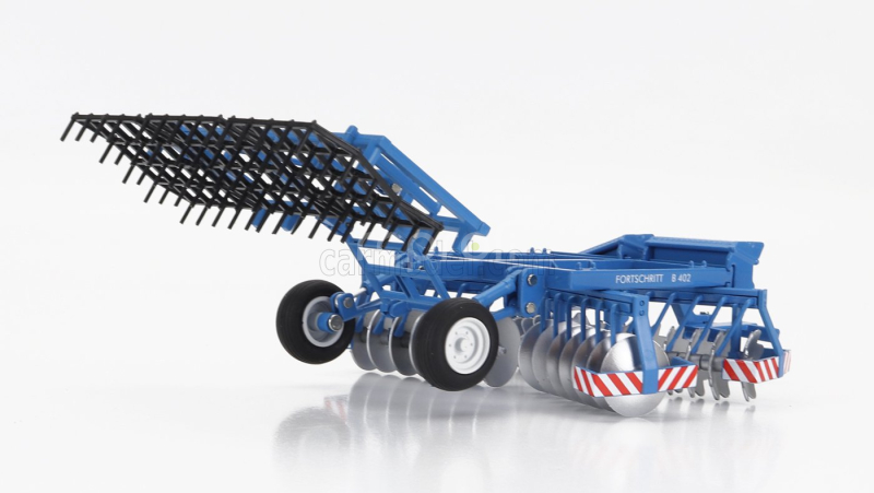 Schuco Accessories Plow Harrow Fortschritt B402 1:32 Fialově Zelená