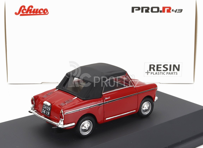 Schuco Autobianchi Bianchina Cabriolet Closed Eden Roc 1964 1:43 Red