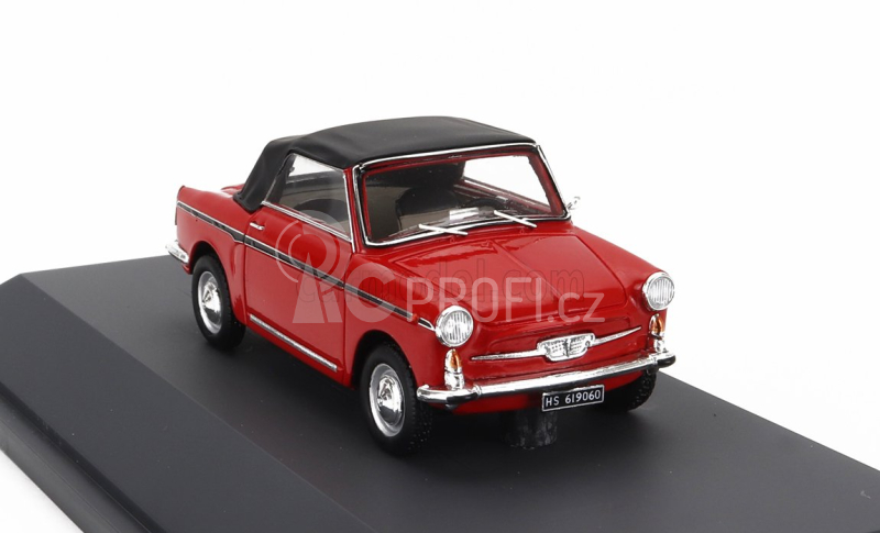 Schuco Autobianchi Bianchina Cabriolet Closed Eden Roc 1964 1:43 Red
