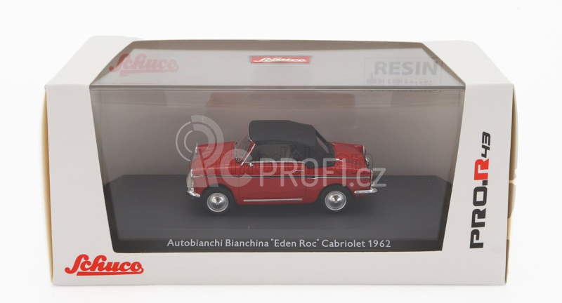 Schuco Autobianchi Bianchina Cabriolet Closed Eden Roc 1964 1:43 Red