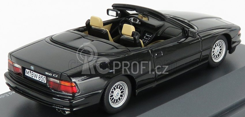 Schuco BMW 850i Cabriolet Open 1990 1:43 Black