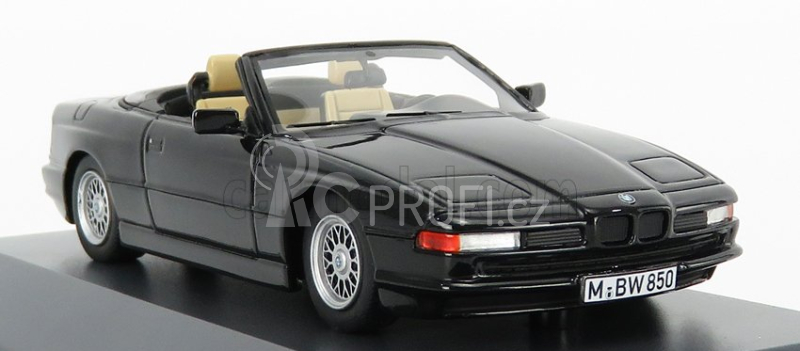 Schuco BMW 850i Cabriolet Open 1990 1:43 Black