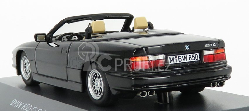Schuco BMW 850i Cabriolet Open 1990 1:43 Black
