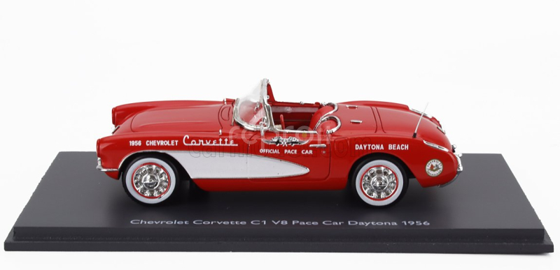 Schuco Chevrolet Corvette C1 V8 Spider Pace Car Daytona 1956 1:43 Červená Stříbrná