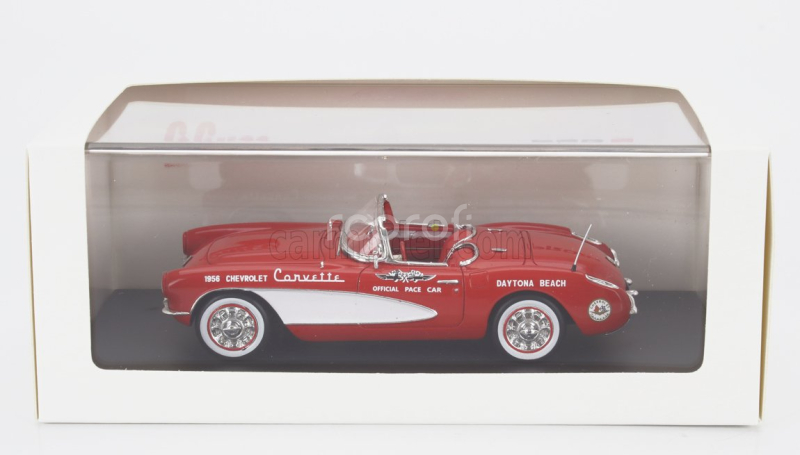 Schuco Chevrolet Corvette C1 V8 Spider Pace Car Daytona 1956 1:43 Červená Stříbrná