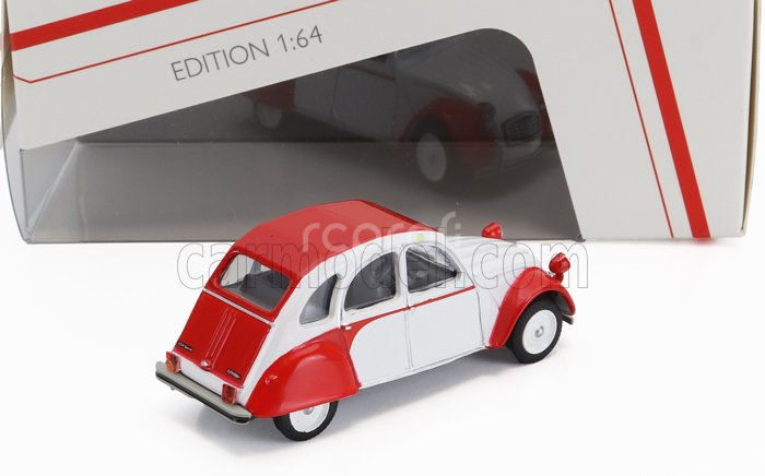 Schuco Citroen 2cv 1976 1:64 Bílá Červená