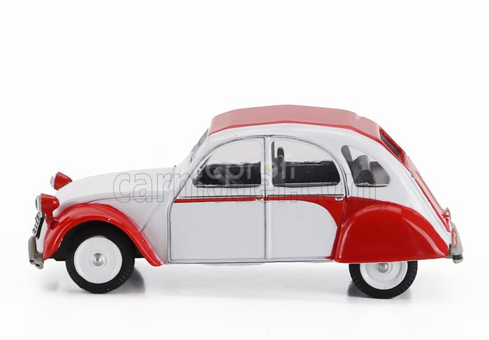Schuco Citroen 2cv 1976 1:64 Bílá Červená