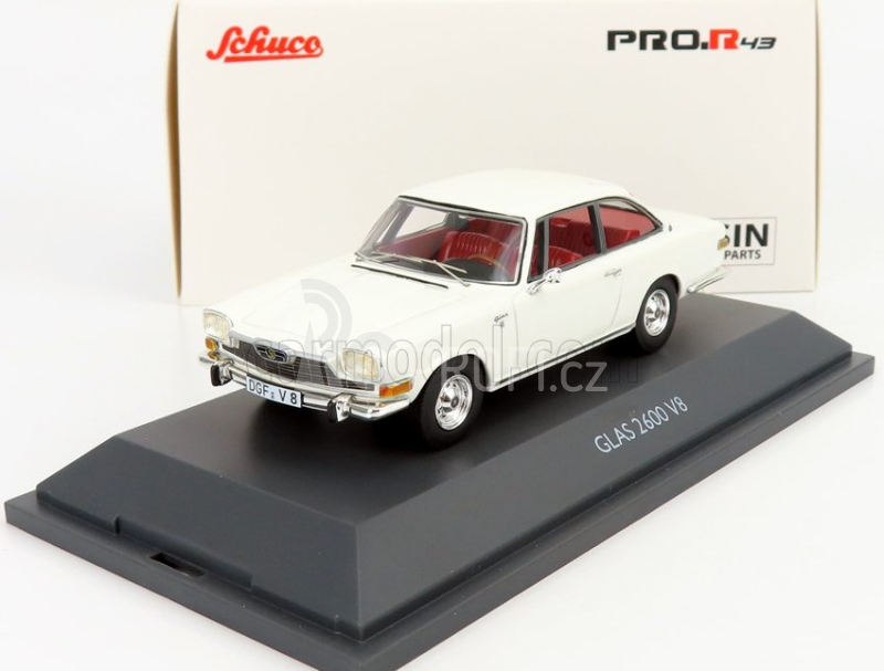 Schuco Glas 2600 V8 1966 1:43 Bílá