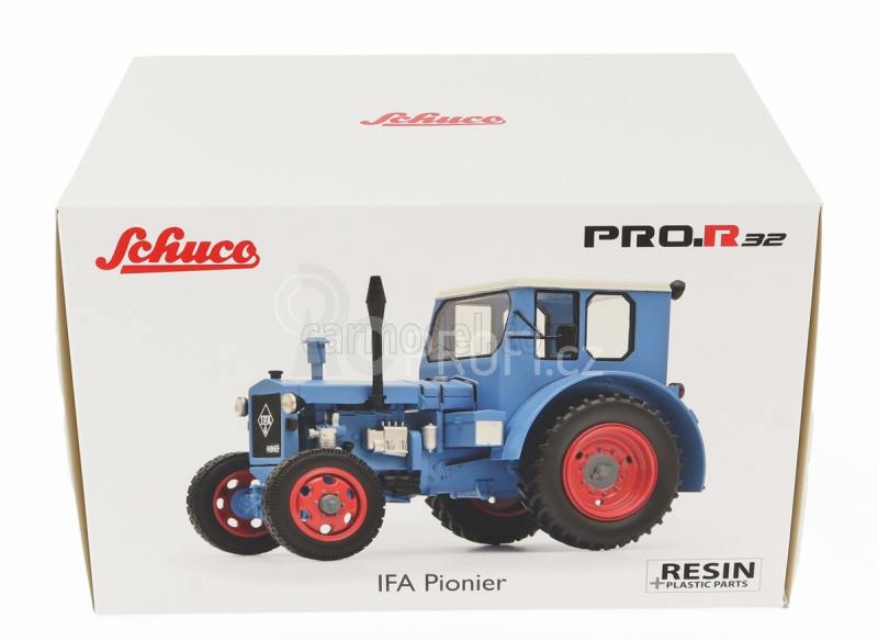 Schuco IFA Rs 01 Pioner Tractor 1950 1:32 Modrá Bílá