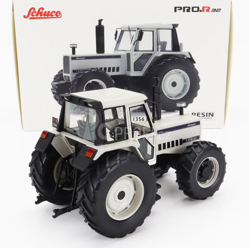 Schuco Lamborghini 1356dt Tractor 1987 1:32 Bílá Černá