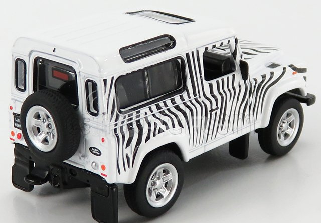 Schuco Land rover Defender 90 Safari 1999 1:64 Bílá Černá