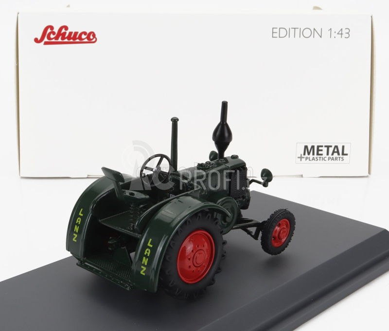Schuco Lanz Bulldog Tractor 1939 1:43 Zelená Červená