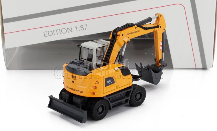 Schuco Liebherr A918 Escavatore Gommato - Tractor Excavator 1:87 Žlutá Bílá Černá