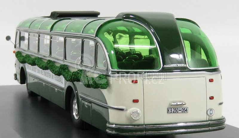 Schuco Magirus Deutz O6500 Autobus Winner Team Football World Cup Wm Open Roof 1954 1:43 Zelená