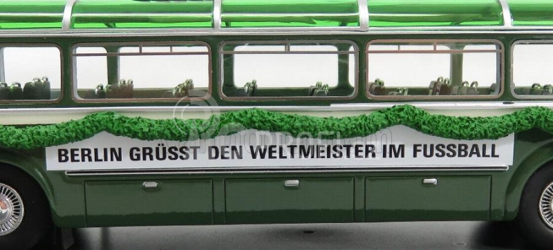 Schuco Magirus Deutz O6500 Autobus Winner Team Football World Cup Wm Open Roof 1954 1:43 Zelená