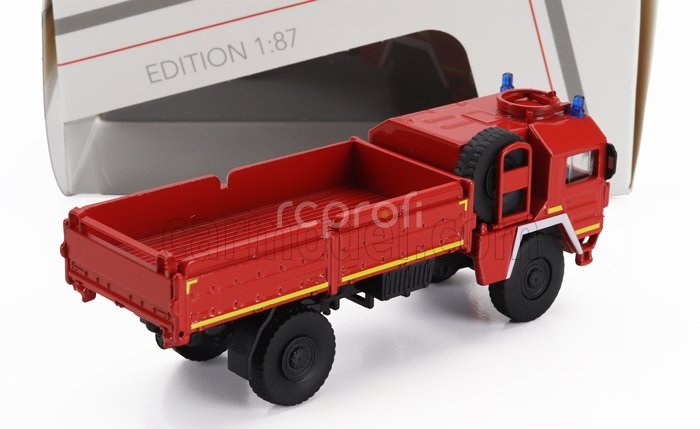 Schuco MAN Kat1 5t. Truck Feuerwehr 2-assi 1969 1:87 Red