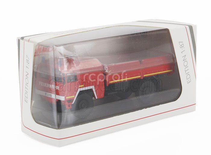 Schuco MAN Kat1 5t. Truck Feuerwehr 2-assi 1969 1:87 Red