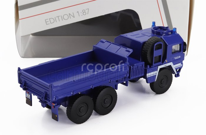 Schuco MAN Kat1 5t. Truck Thw 3-assi 1969 1:87 Blue