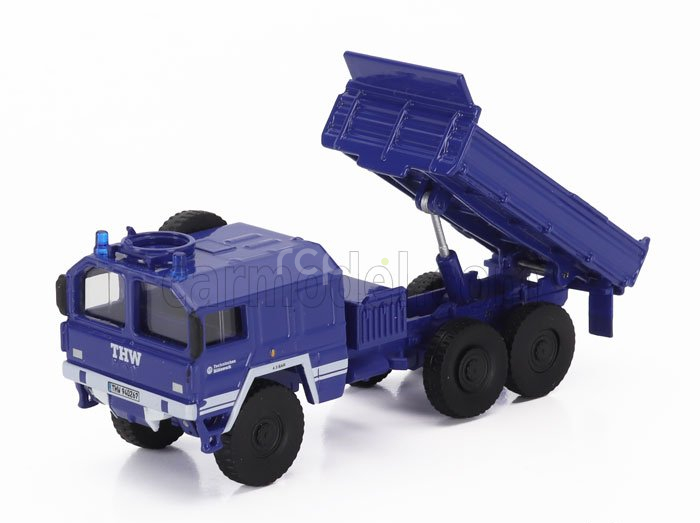 Schuco MAN Kat1 5t. Truck Thw 3-assi 1969 1:87 Blue