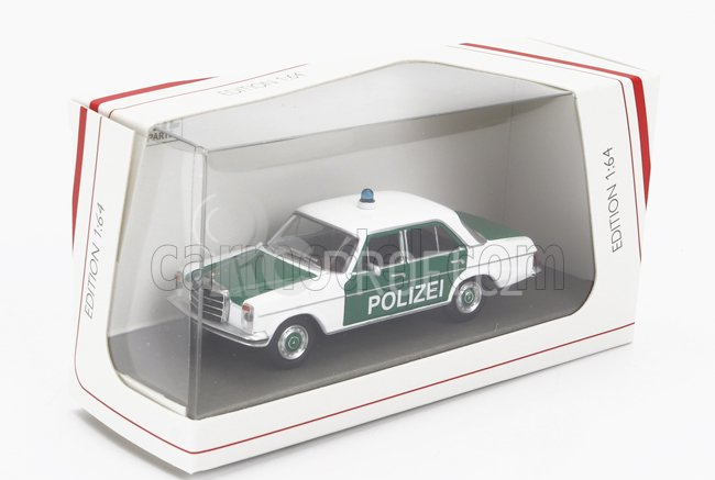 Schuco Mercedes benz 200/8 Polizei 1972 1:64 Zelená Bílá