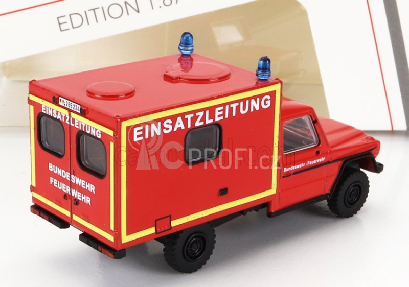 Schuco Mercedes benz G-class Van Feuerwehr 1980 1:87 Červená Žlutá