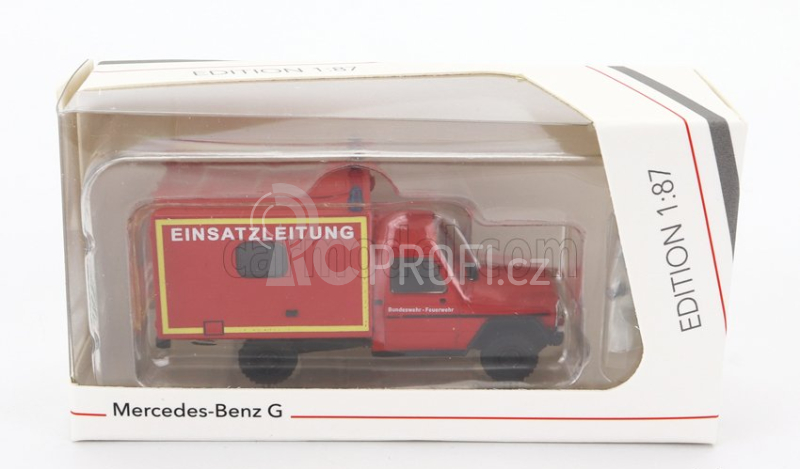Schuco Mercedes benz G-class Van Feuerwehr 1980 1:87 Červená Žlutá