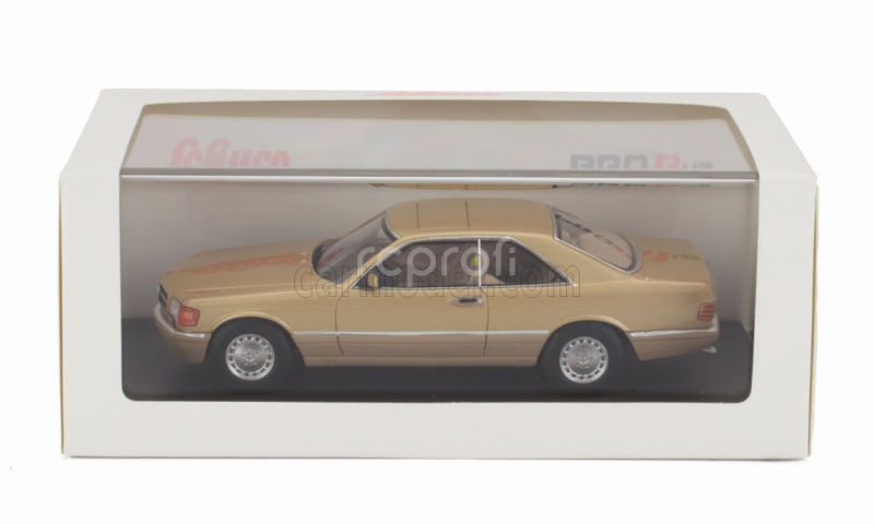 Schuco Mercedes benz S-class 560sec (c126) 1989 1:43 Gold