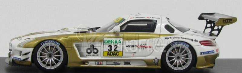 Schuco Mercedes benz Sls Coupe 6.3 Amg Gt3 (c197) N 32 Adac Masters Gt 2012 D.baumann - H.proczyk 1:43 Bílé Zlato