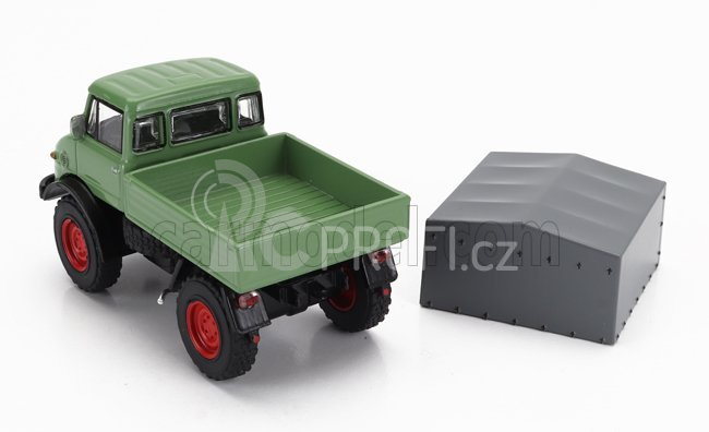 Schuco Mercedes benz Unimog U406 Truck 1966 1:64 Zelená Šedá