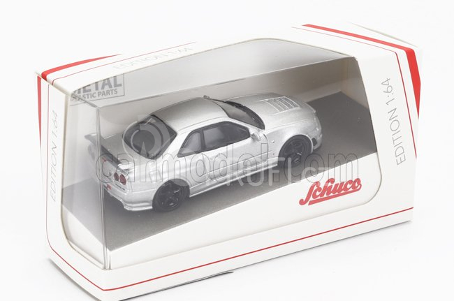 Schuco Nissan Gt-r (r34) Z-tune Coupe 1999 1:64 Silver