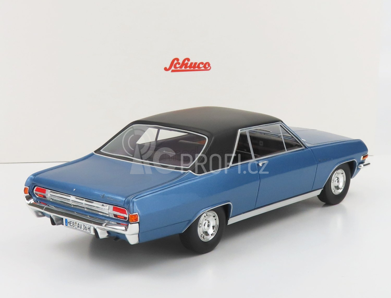Schuco Opel Diplomat A Coupe 1965 1:18 Světle Modrá Matná Černá