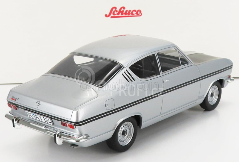 Schuco Opel Kadett B Rally Coupe 1966 1:18 Stříbrná Černá