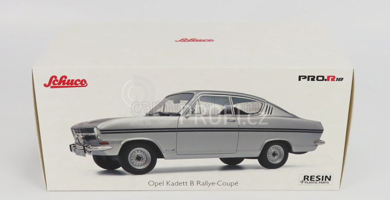 Schuco Opel Kadett B Rally Coupe 1966 1:18 Stříbrná Černá