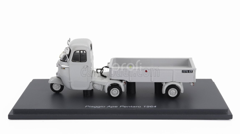 Schuco Piaggio Ape Pentaro Motrice + Pentaro' Rimorchio 1964 1:43 Grey