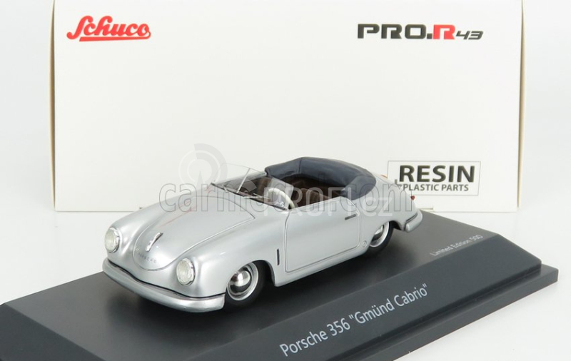 Schuco Porsche 356 Gmund Cabrio Open 1952 1:43 Silver