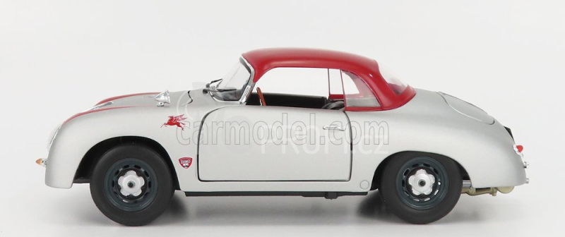 Schuco Porsche 356 Spider Hard-top Closed Outlaw 1952 1:18 Silver Red
