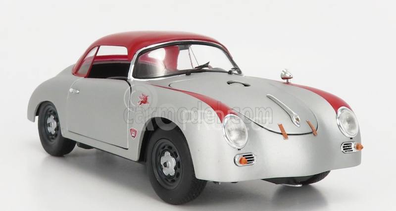 Schuco Porsche 356 Spider Hard-top Closed Outlaw 1952 1:18 Silver Red