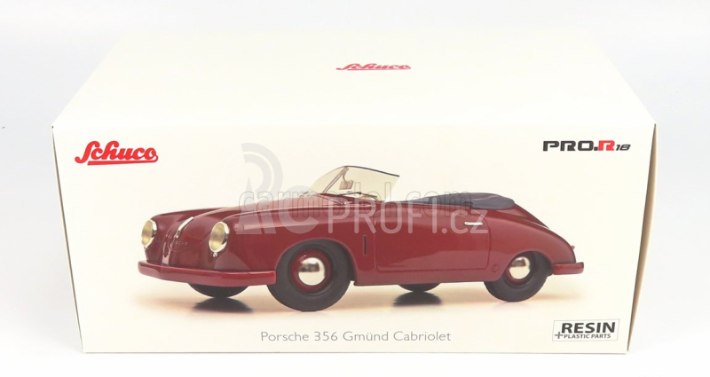 Schuco Porsche 356 Spider Open 1948 1:18 Red
