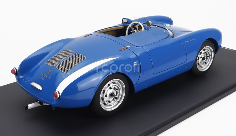 Schuco Porsche 550a Spider 1954 - Con Vetrina - With Showcase 1:12 Blue